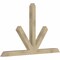 Ekena Millwork Saratoga Rough Sawn Timber Gable Bracket, Douglas Fir, 72"W x 45"H x 4"D x 4"F, 15/12 Pitch GBW072X45X0404SAR00RDF - alternate 5
